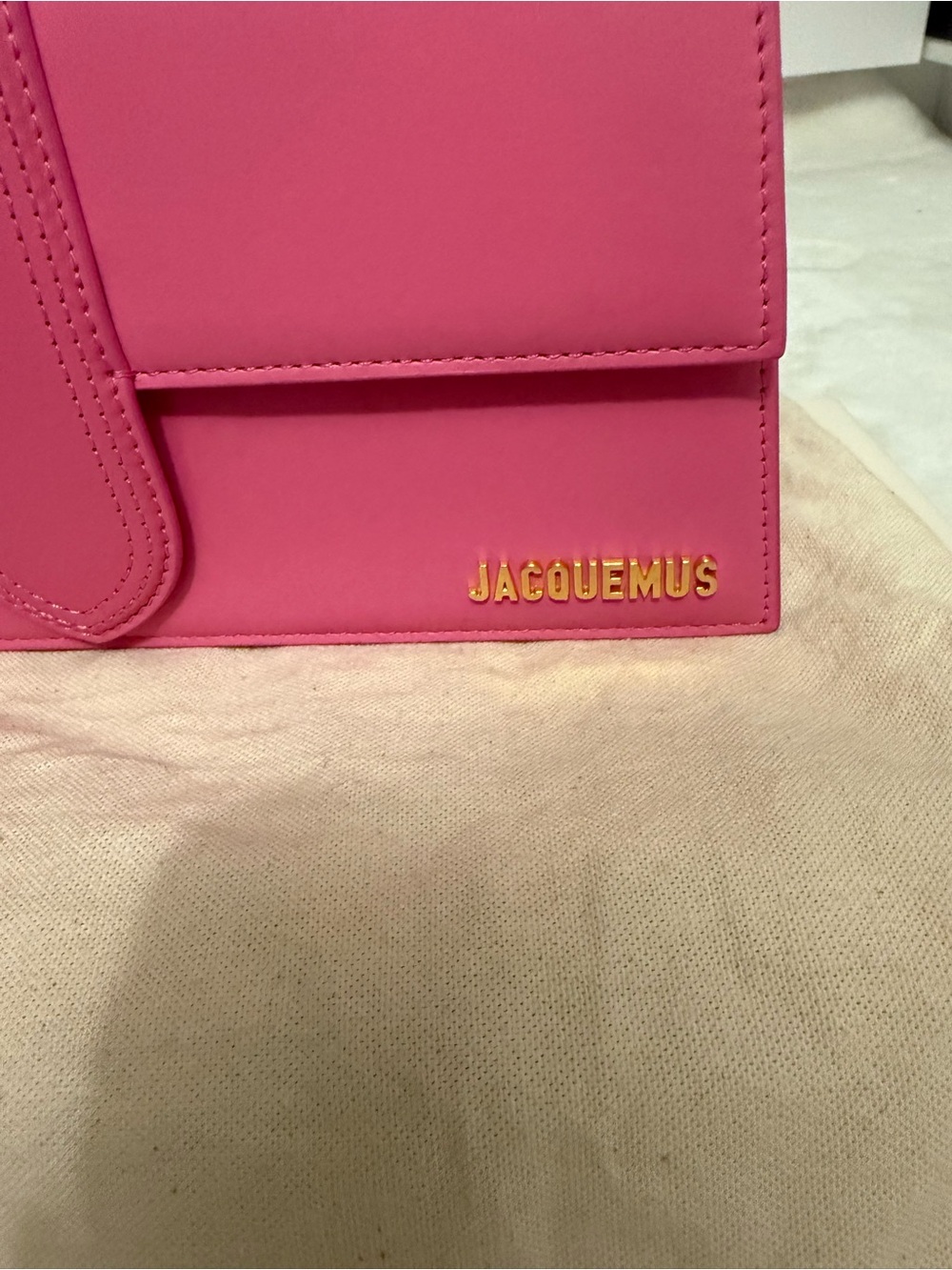 Jacquemus Hot Pink Le bambino long  shoulder bag - Picture 5 of 15